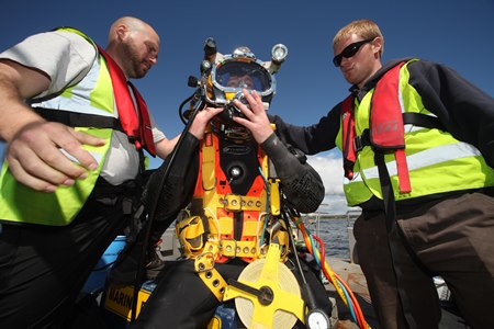 Galway Bay Ocean Observatory Completed. Photographer Aengus McMahon