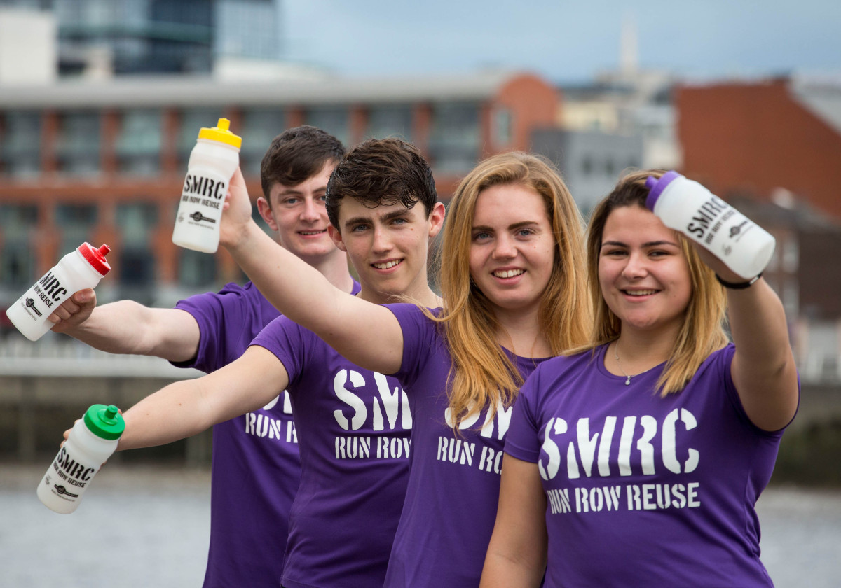Launching the SMRC Urban Run at St. Michaels Rowing club were club members, Niall Herilhy, Jonny Cuddy, Sophie O'Riordan and Nicole Taunga . Picture: Alan Place/Fusionshooters.
