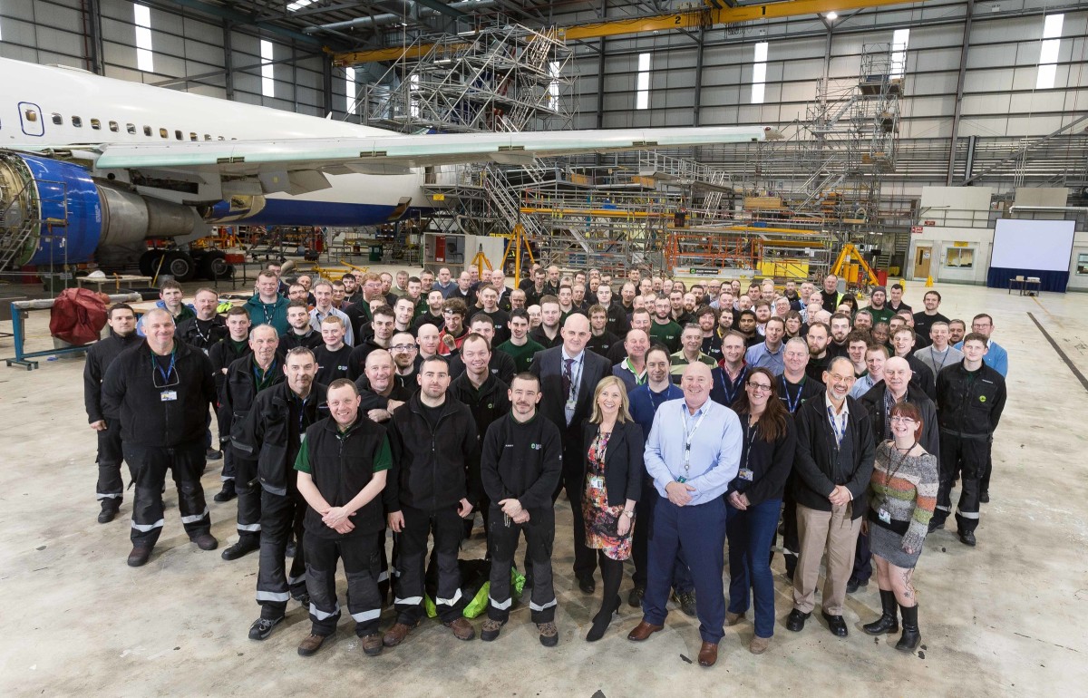 The team at Atlantic Aviation. Photograph by Eamon Ward