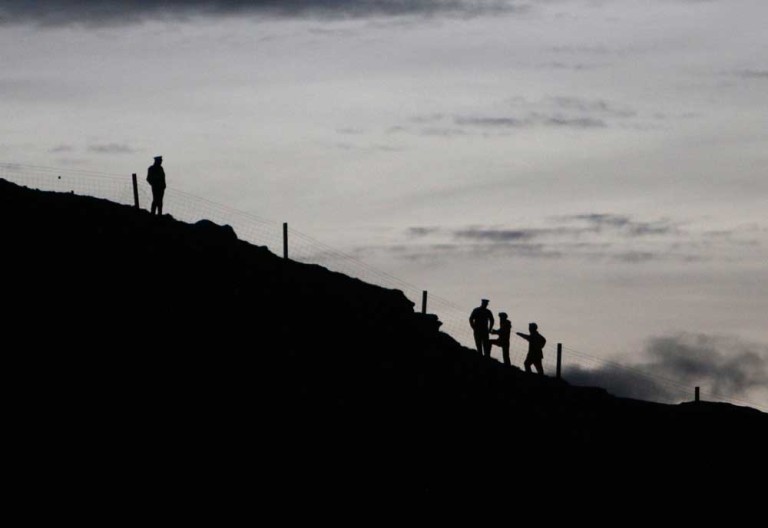 Gardaí successfully talk man down from cliff