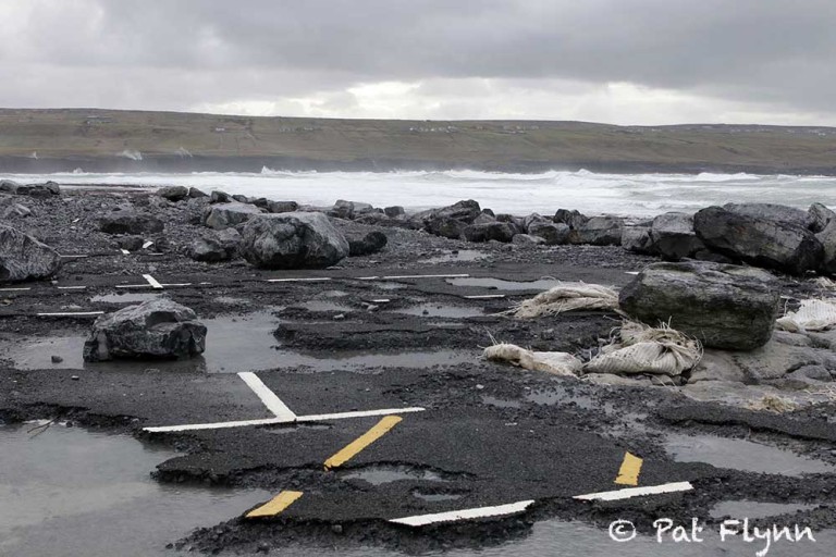 New Doolin pier carpark ripped up by storm