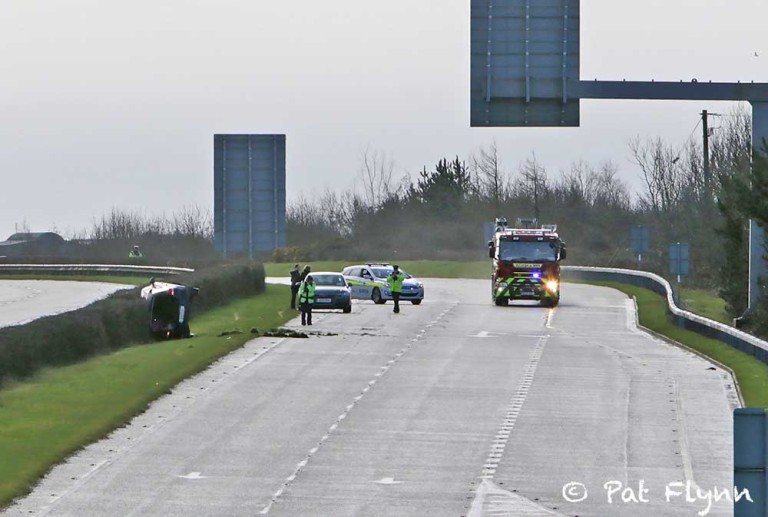 Woman recovering following M18 crash