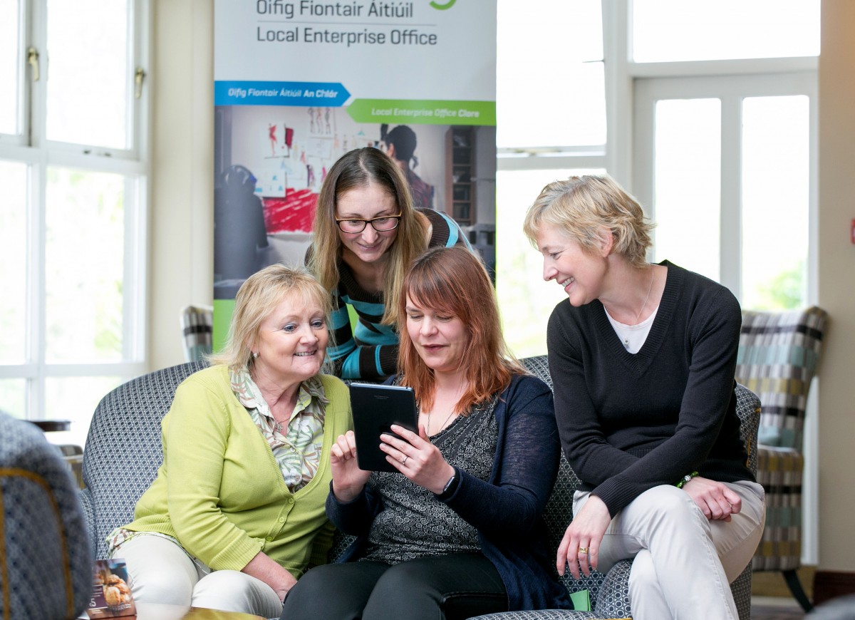 Pictured L-R are Bernie Tubridy, West Clare Trophies, Monica Clancy, Amanda Webb, Social Media Consultant and Anne Griffin, Dietician.Pic Arthur Ellis.