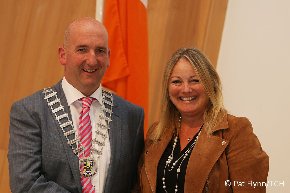 Leas-cathaoirleach Paul Murphy and his predecessor Cllr Mary Howard - Photo: © Pat Flynn 2016