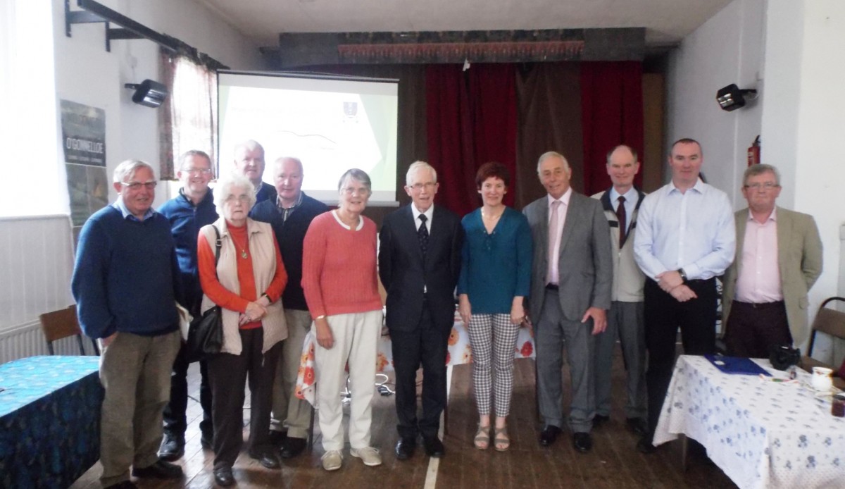 Pride of Place judges Donal Connolly and William Beattie visited Ogonnelloe Exchange in East Clare on Tuesday where they enjoyed a presentation on the work carried by the local community development organisation which was established in 2015