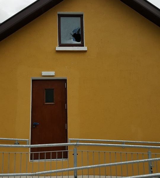 Some of the damage caused to Corofin Community Hall