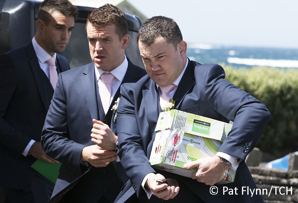 Damien Varley pictured at former team mate Keith Earls' wedding in Quilty last week - Photo: © Pat Flynn 2016