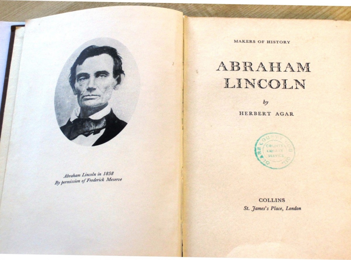 A copy of 'Makers of History; Abraham Lincoln' which was returned to Clare County Library 29 years after it was first loaned out