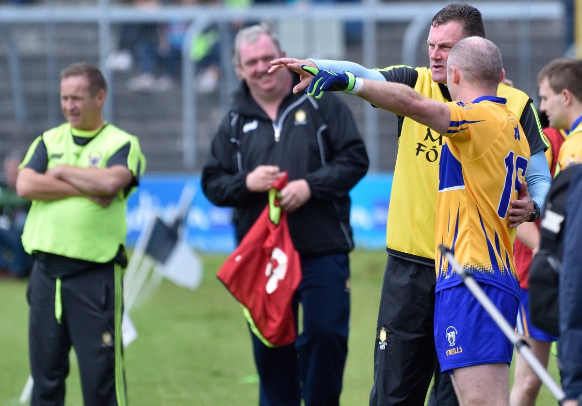 Mick Bohan gives Pat Burke some instructions. Pic: Martin Connolly