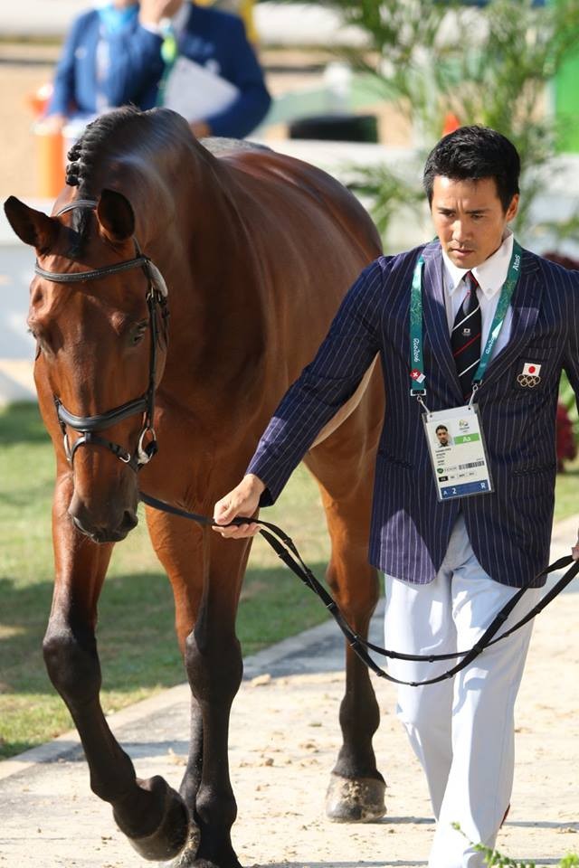 The Duke of Cavan, being led by Yoshiaki Oiwa from Japan 