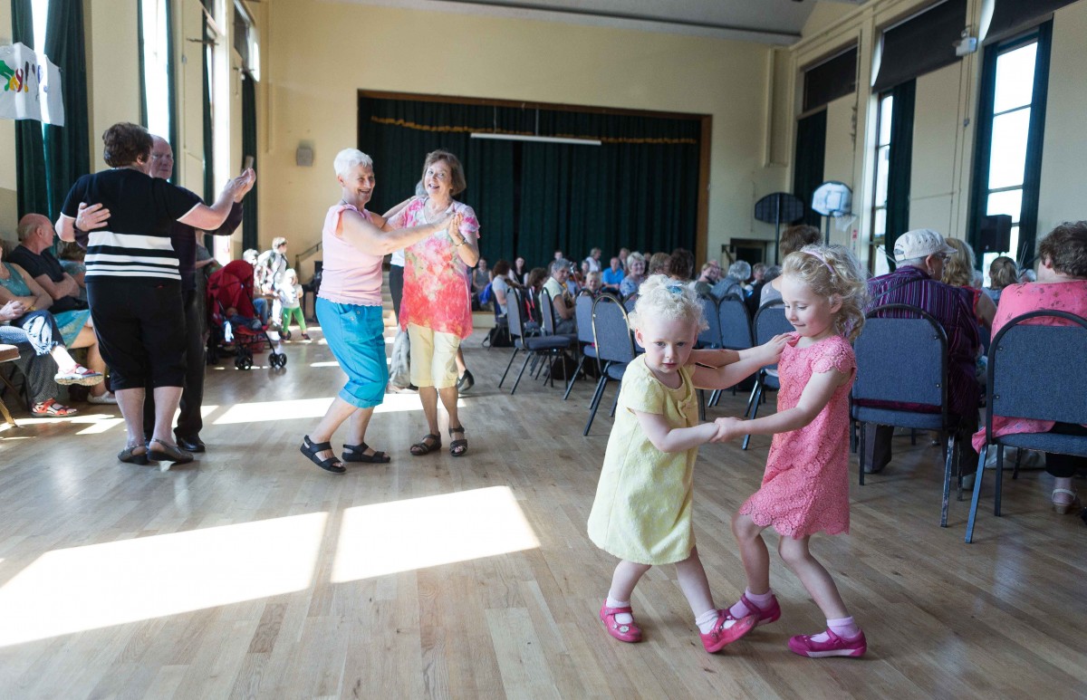 Young and the younger dancing at the Fleadh. Pic: Eamon Ward