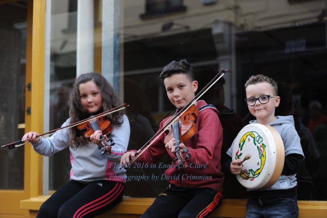 Young musicians at the Fleadh. Pic: David Crimmins