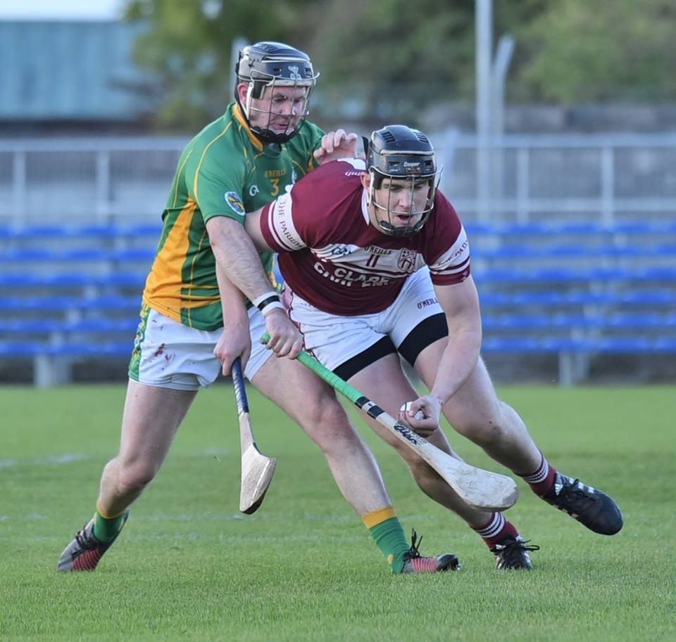 St Josephs Doora/Barefield's Alan O'Neill in possession. Pic: Martin Connolly