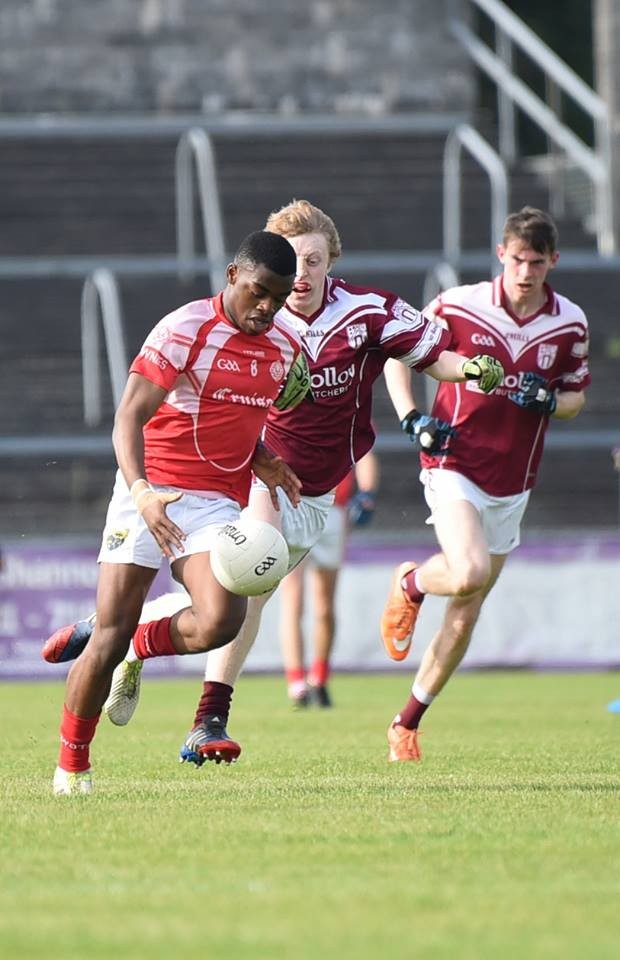 Ikem Ugweru on the run. Pic: Martin Connolly