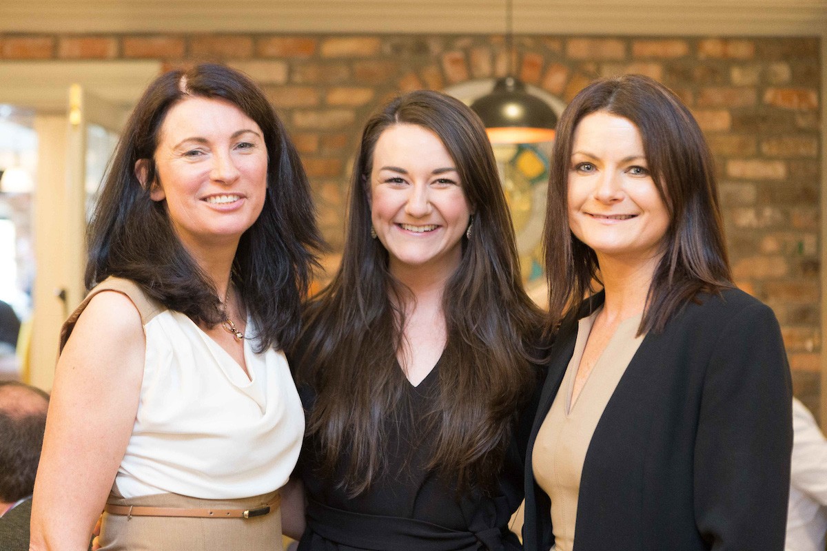 Therese Gillespie, Chloe Wade, IDA and Helen Downes, Shannon Chamber attending the launch. Photograph by Eamon Ward