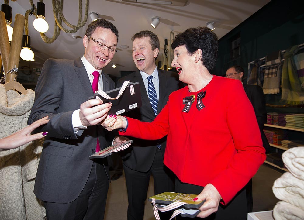 Patrick O'Donovan TD, Minister for Tourism & Sport, Matthew Thomas, CEO, Shannon Group, and Rose Hynes, Chairman, Shannon Group. Photo: Diarmuid Greene/True Media 