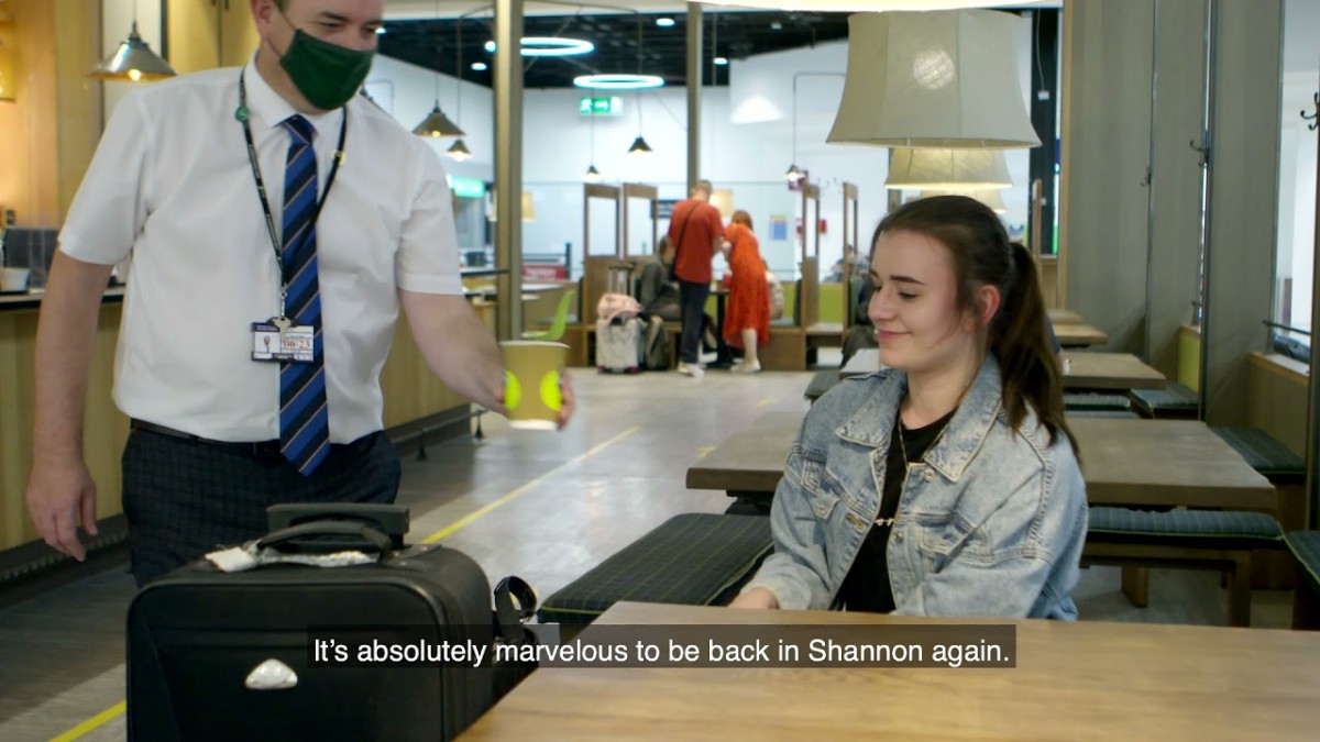 All smiles at Shannon as passengers return