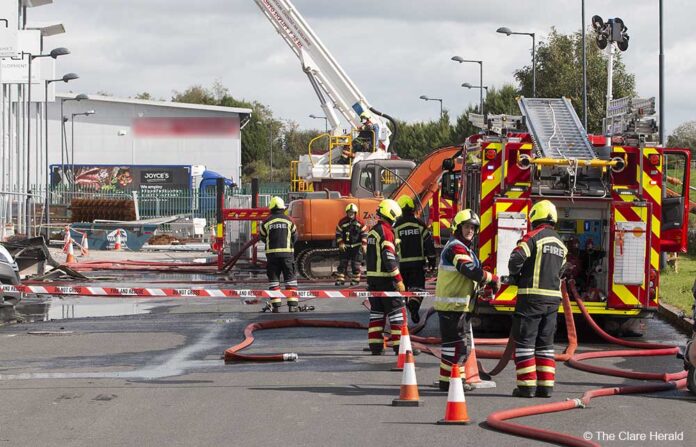 Fire crews deal with blaze at Galway business - The Clare Herald