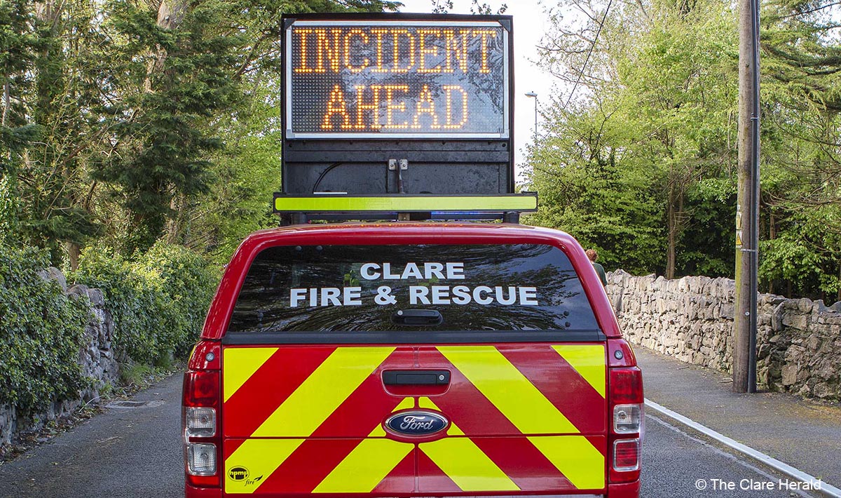 Three hospitalised after Ennis road traffic collision