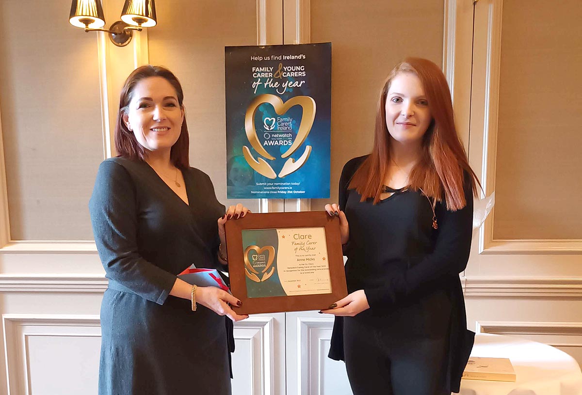 Anne named Netwatch Clare Family Carer of the Year
