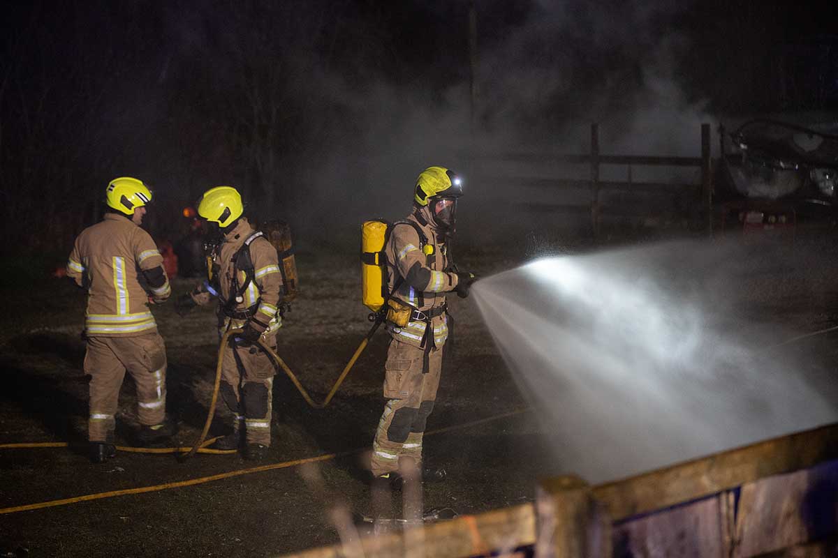 Three caravans destroyed by fire near Doora