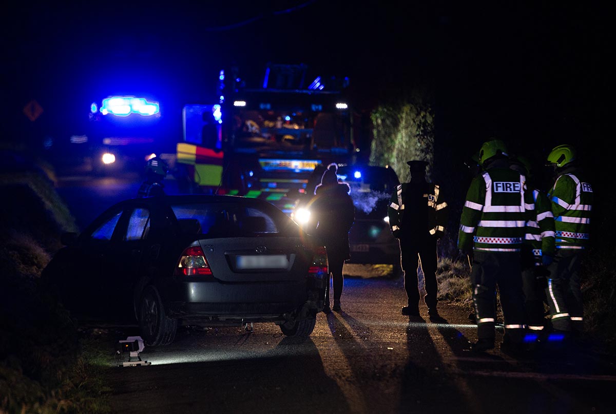One injured in collision between car and tractor