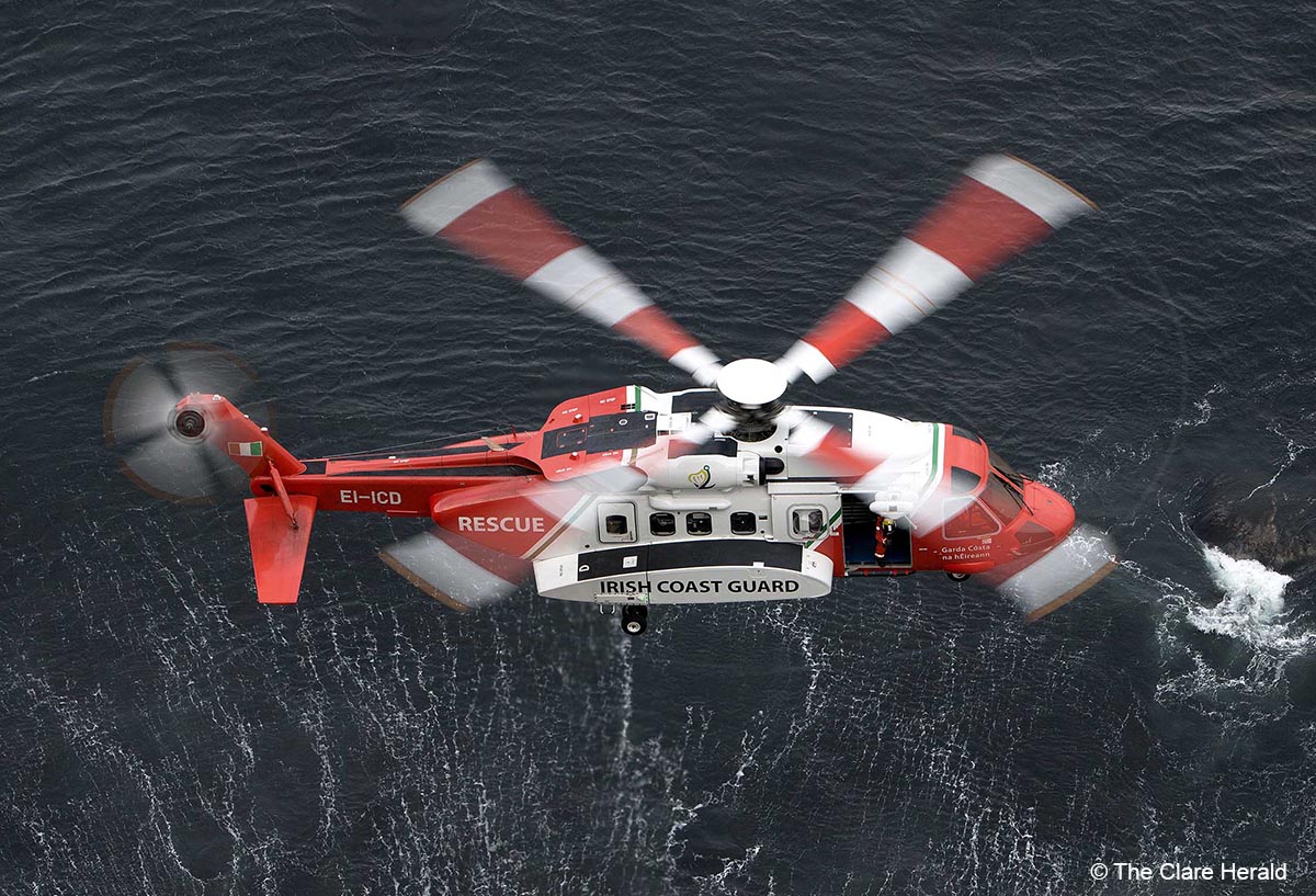 Rescue 115 responds to distress beacon activation at sea