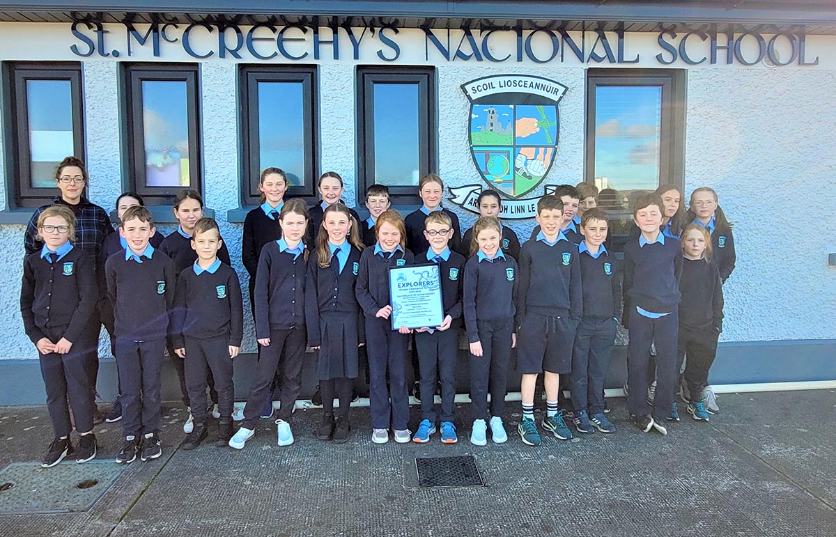 Liscannor National School receives Ocean Champion Certificate