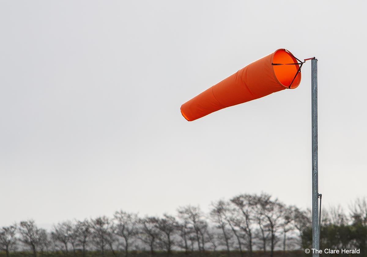 Status Yellow wind warning issued for Clare
