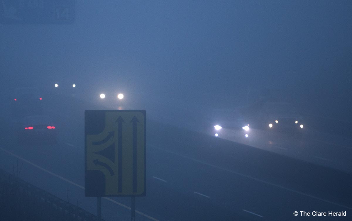 Overnight fog warning issued for Clare