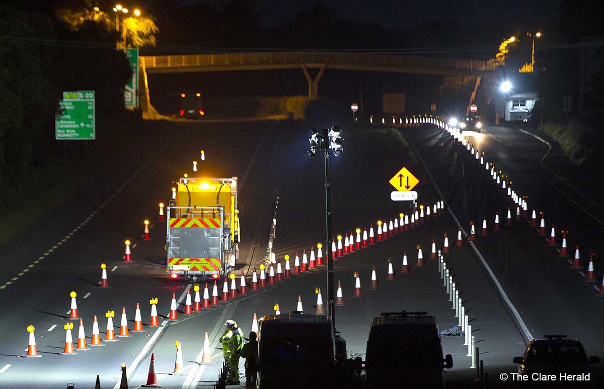 Significant resurfacing works on N18 from tonight