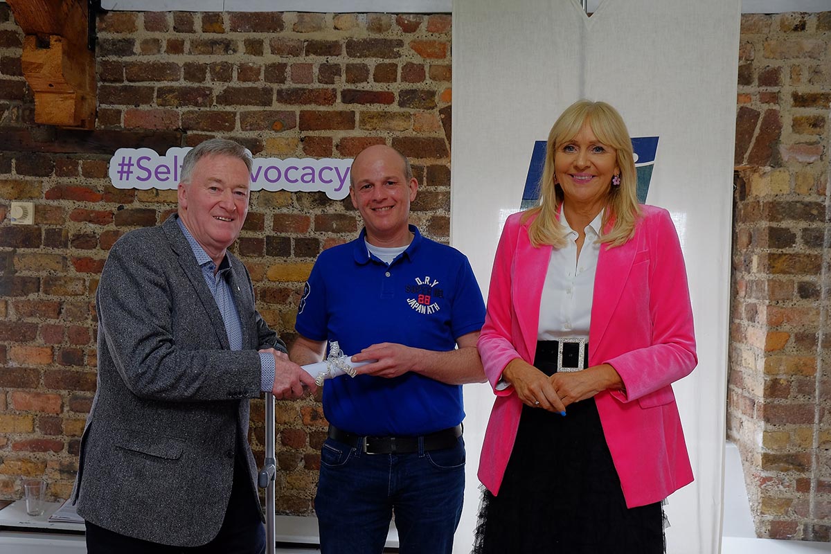 Clareman presented with a certificate for media training