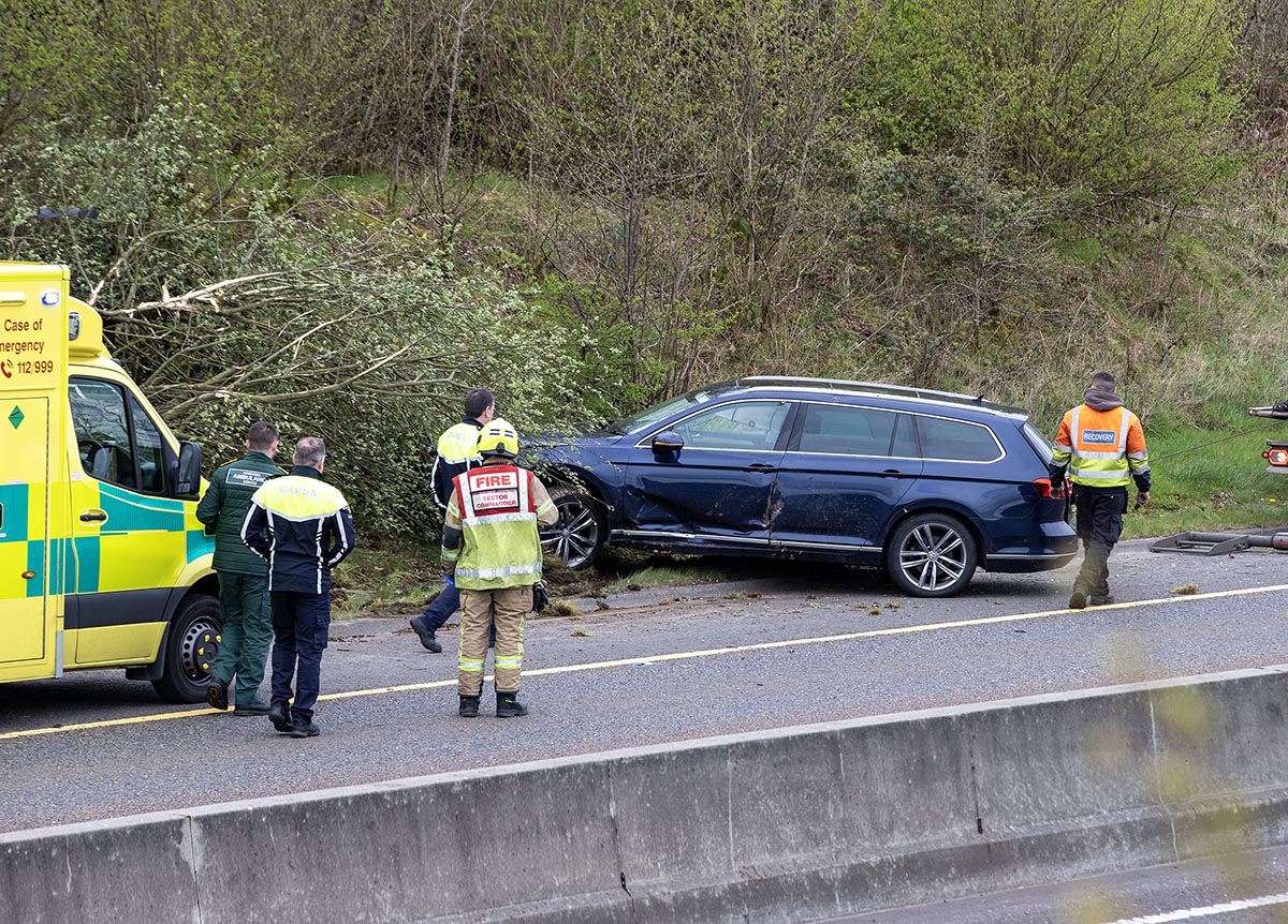 No serious injuries in M18 collision