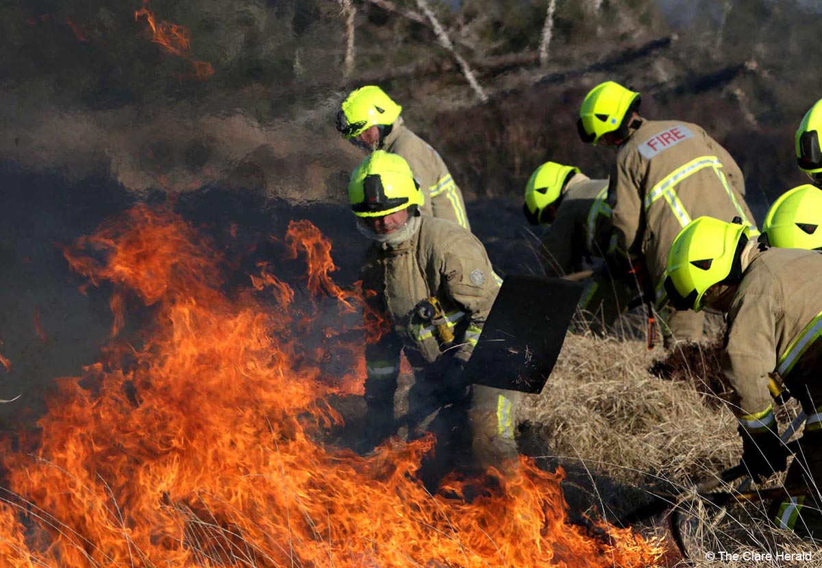 Warning about fires or barbecues in public places