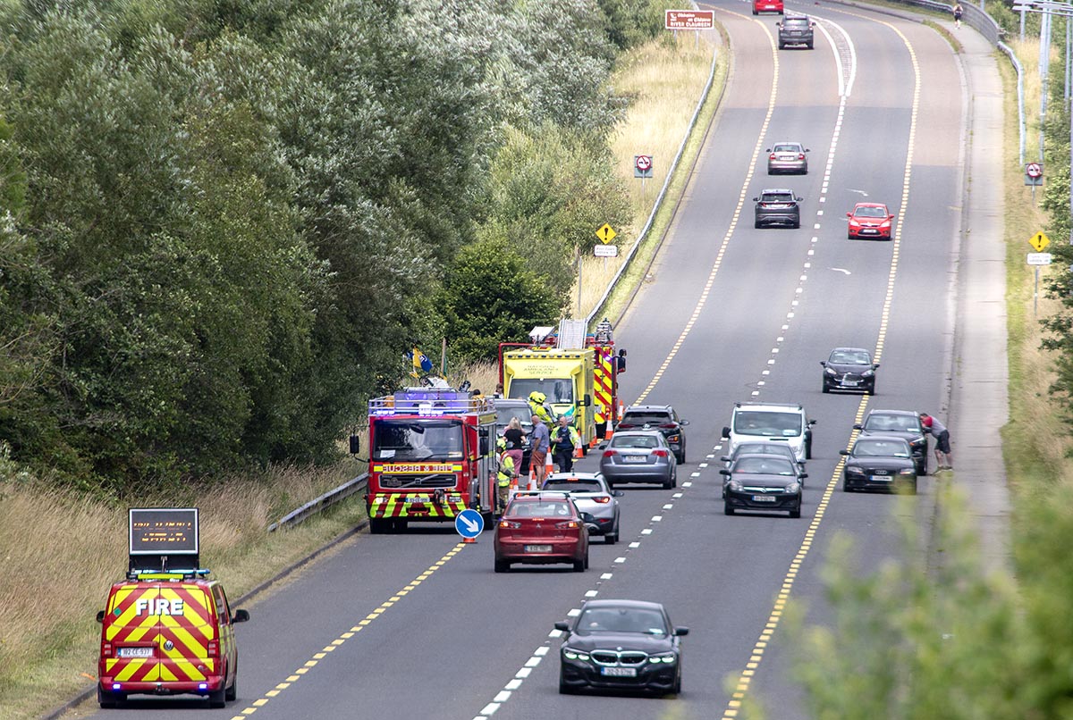 No injuries reported after N85 collision