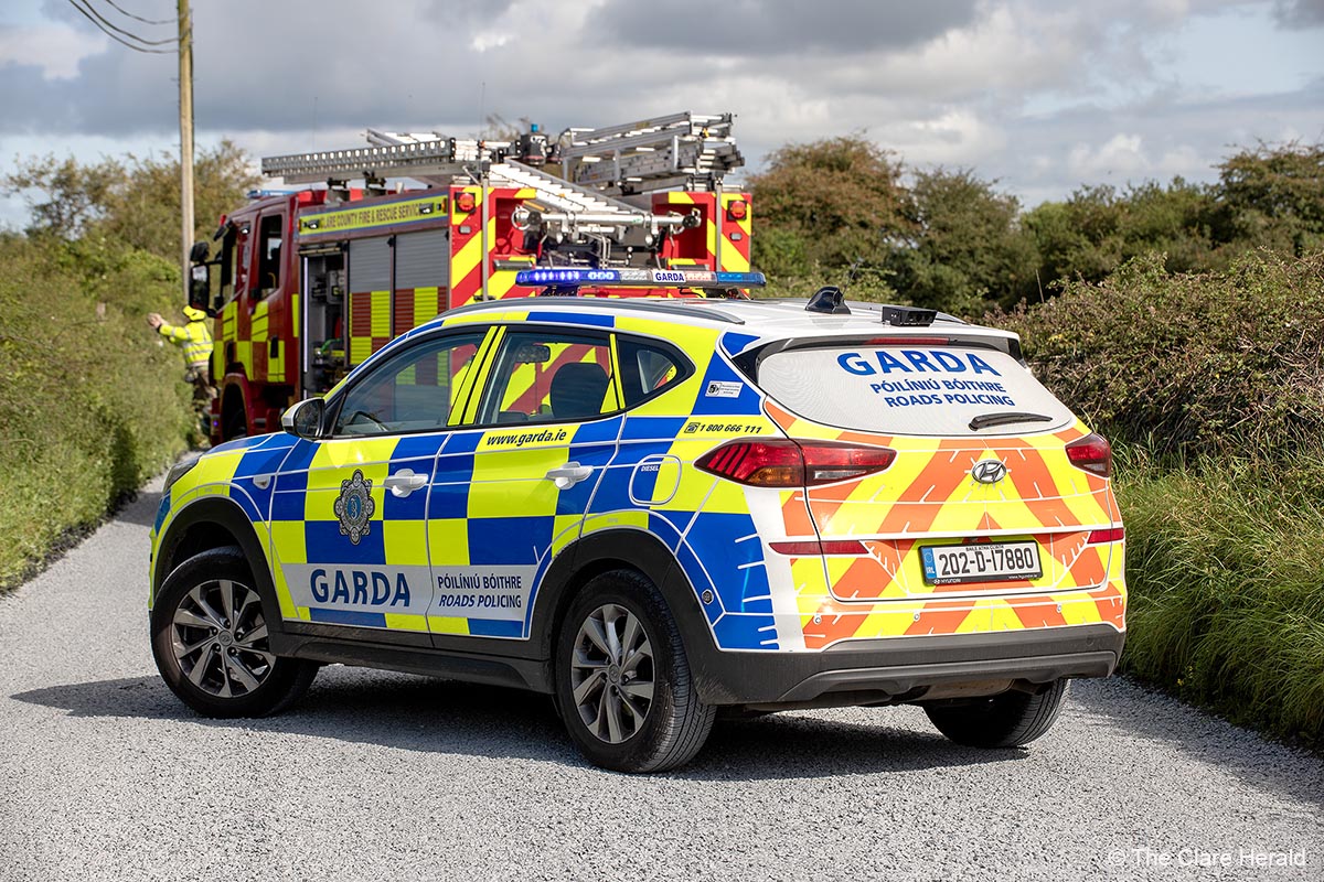 One person hospitalised following Ennis road collision