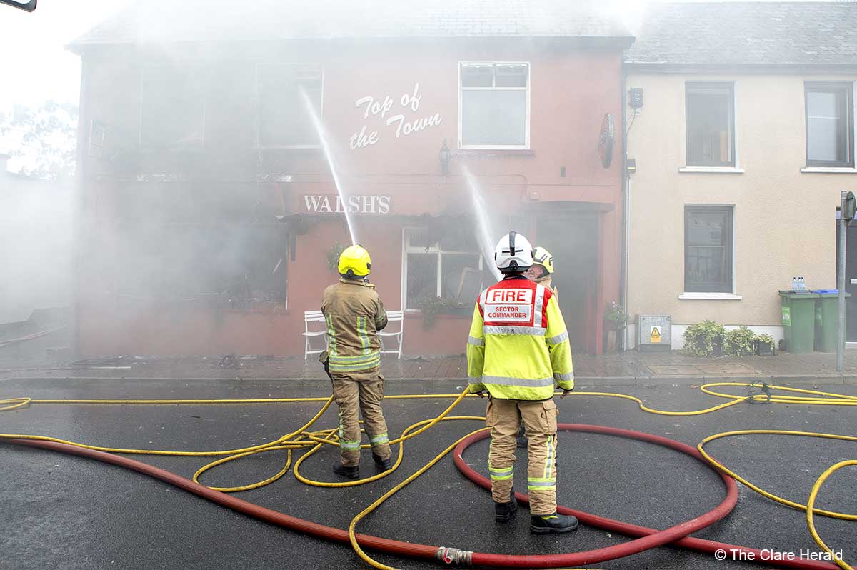 Two hospitalised after suspected explosion at Clare pub