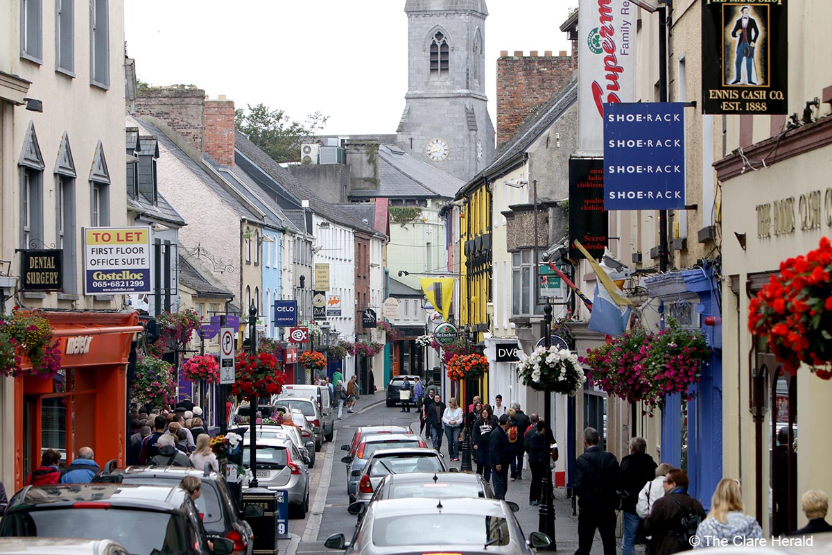 O’Connell Street in Ennis to be permanently pedestrianised