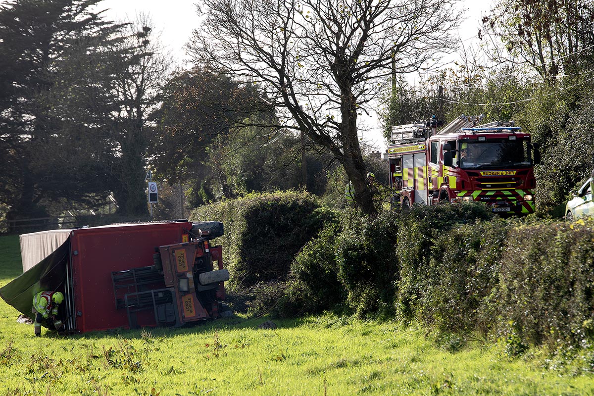 Driver escapes injury in Doora truck crash