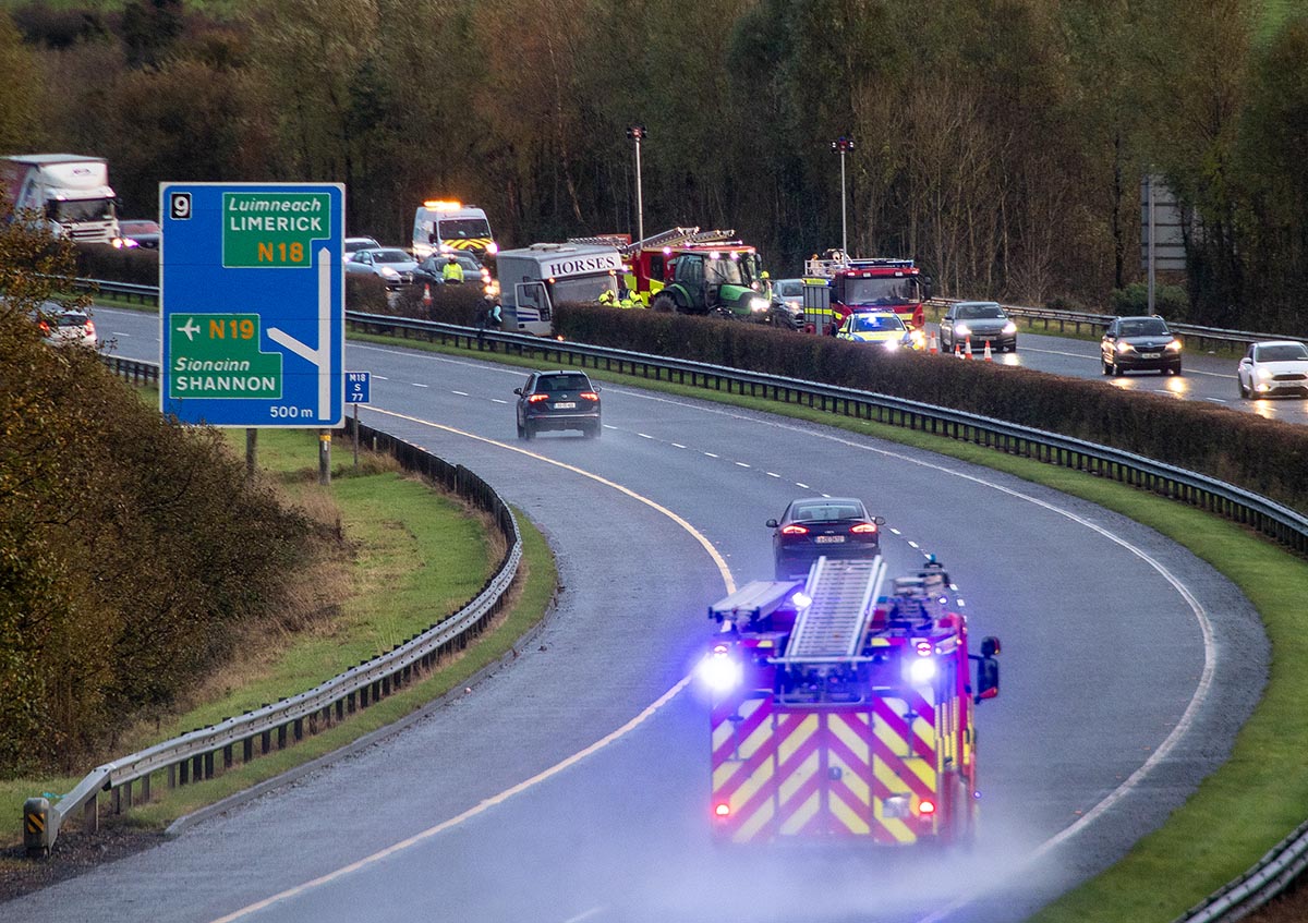 M18 reopens after earlier traffic incident