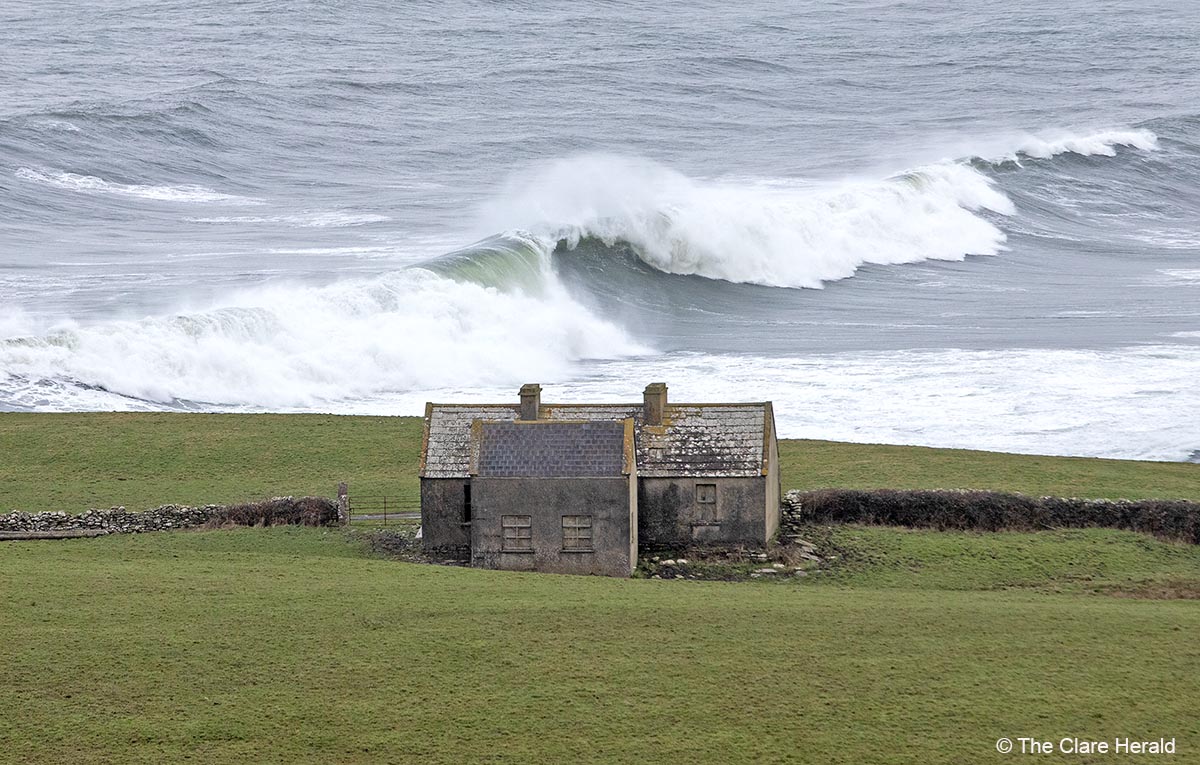 Caution urged as winds continue to pound Clare coast