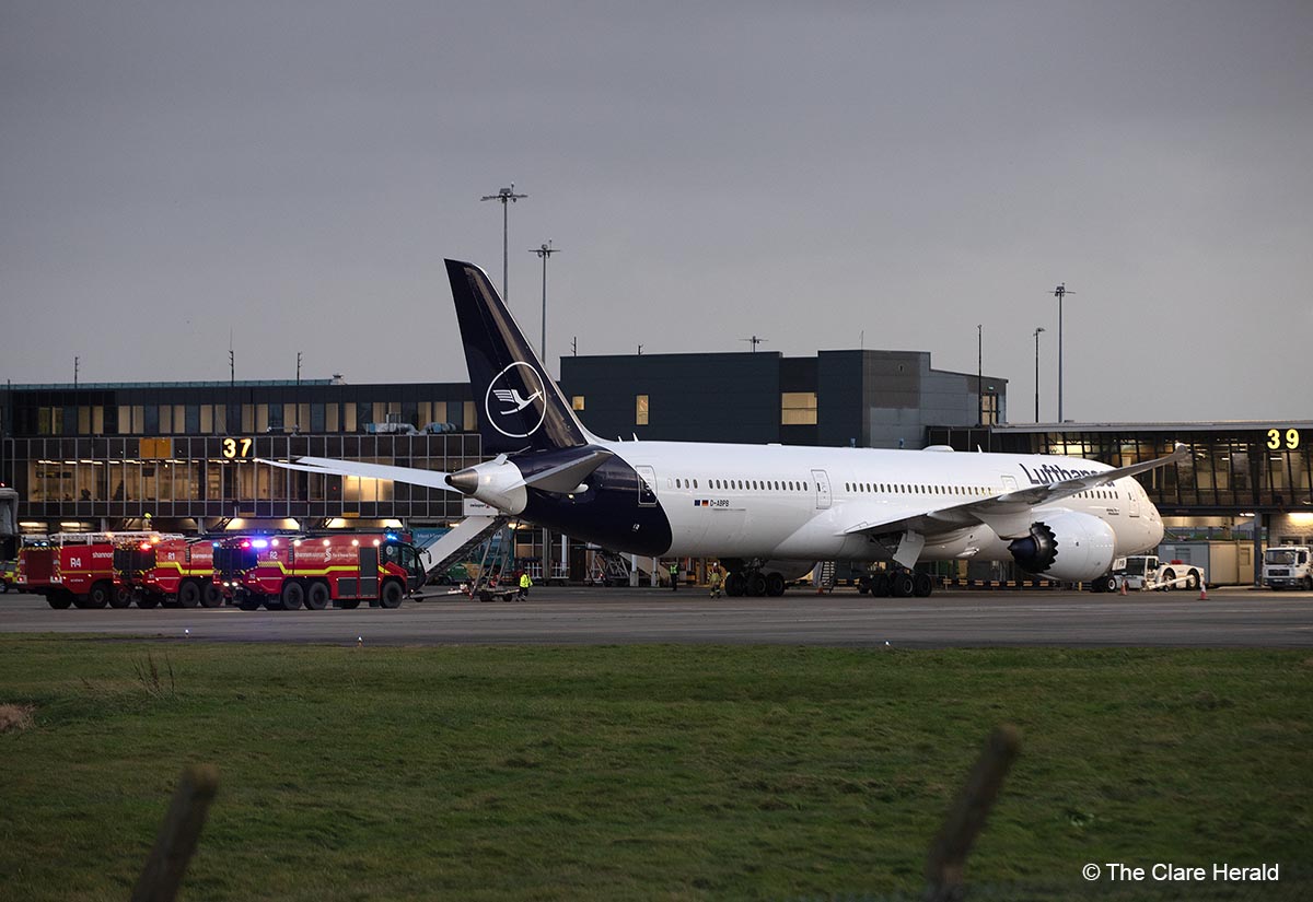 Jet diverts to Shannon with ill passenger
