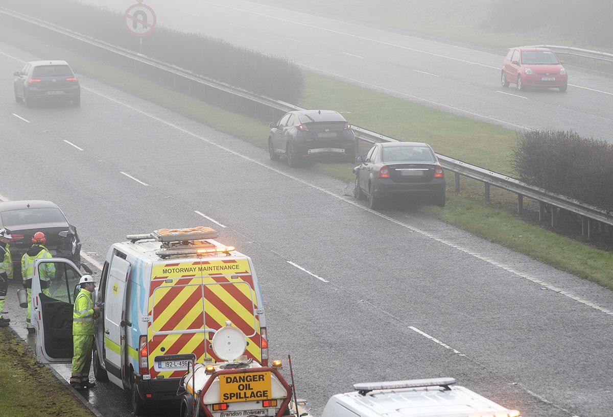 Multi-vehicle collision on M18 cleared
