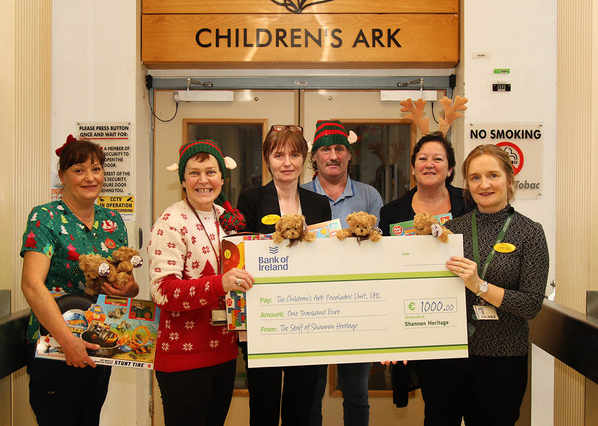 Shannon Heritage staff raise funds for Children’s Ark