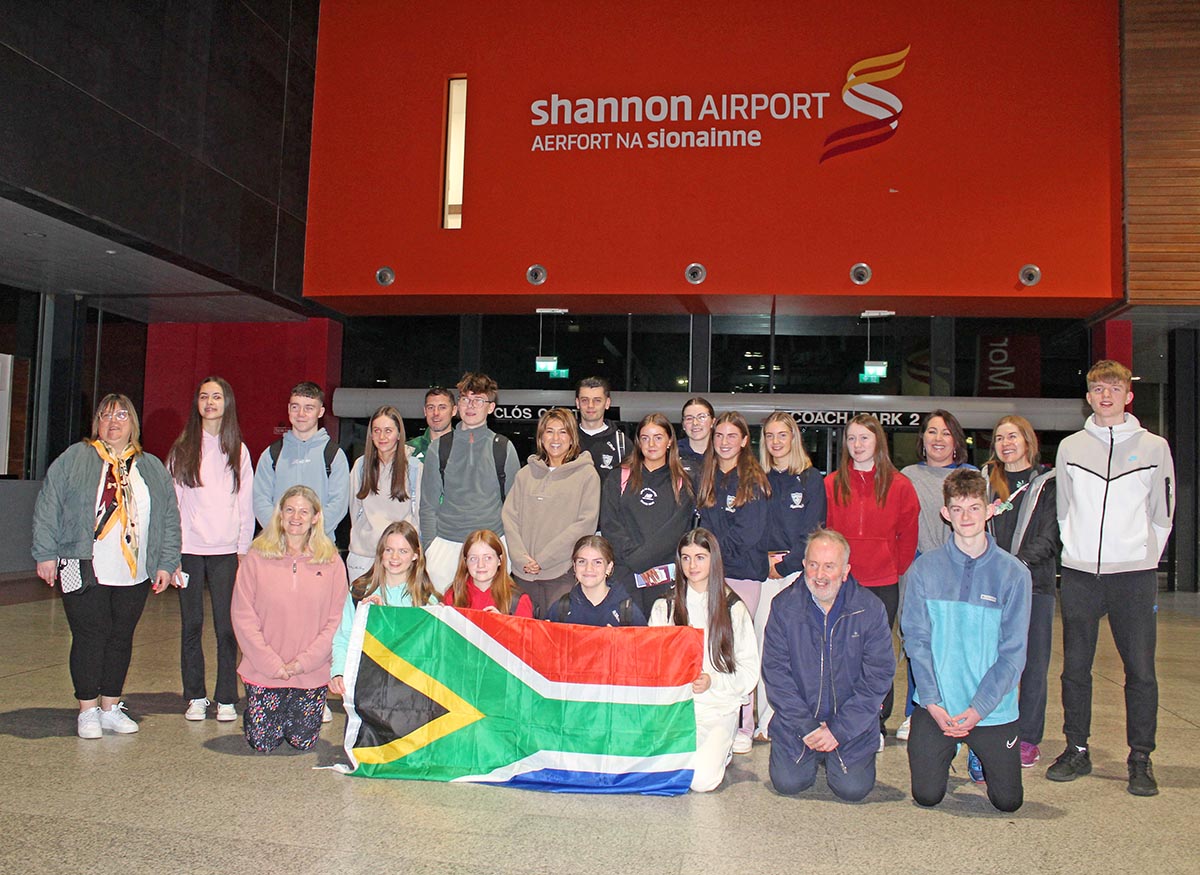 Clare student volunteers depart for South Africa  