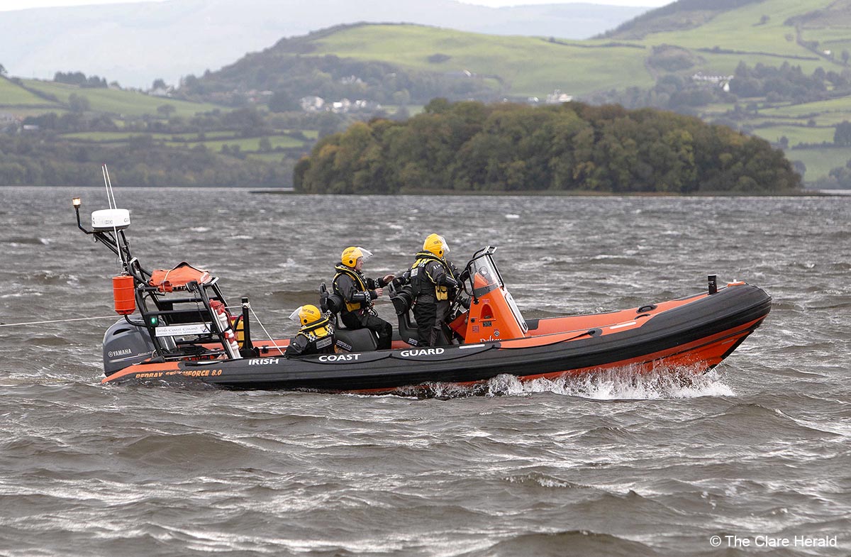 Four rescued from grounded sailboat on Lough Derg