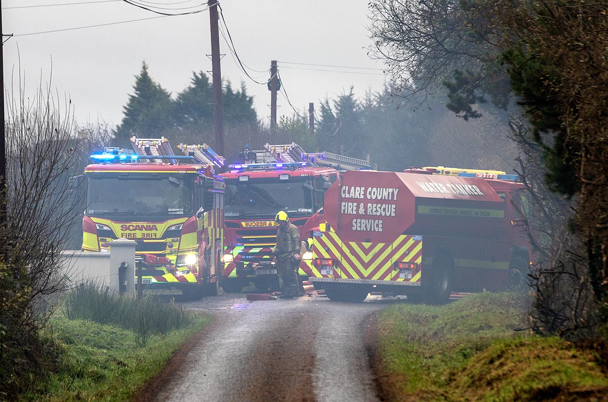 Emergency services deal with Connolly shed fire