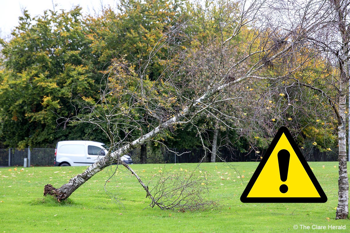 Wind warning issued for six counties including Clare