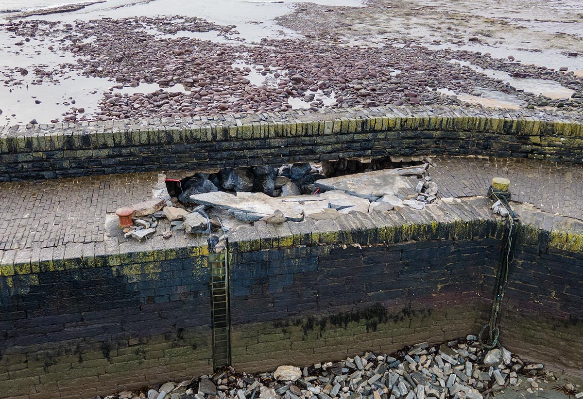 Section of historic Liscannor Pier at risk of collapsing