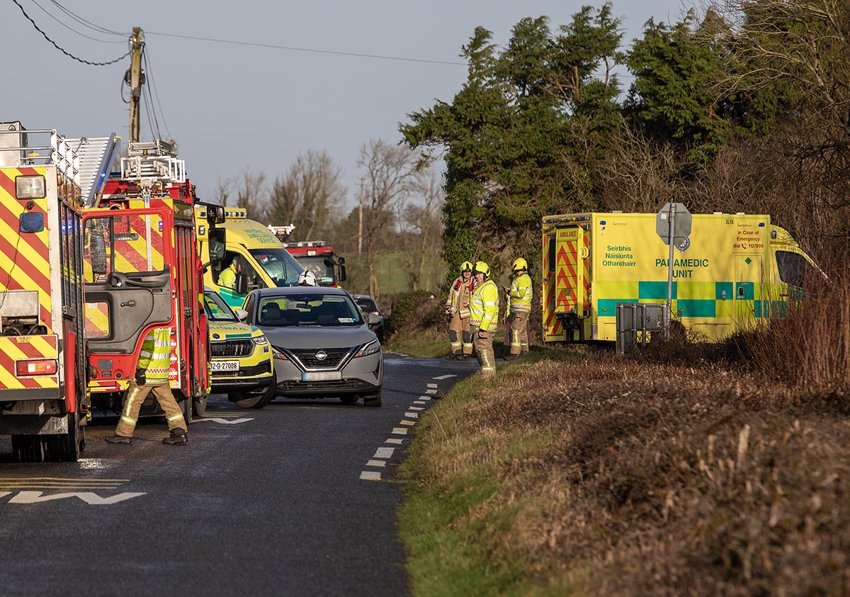 Three hospitalised following North Clare road collision